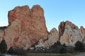 Beautiful rock formation in Colorado Springs, Colorado Royalty Free Stock Photo