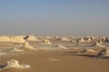 Beautiful Rock formation in the white desert Oasis in Egypt