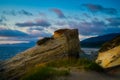 Beautiful rock formations of Cape Kiwanda State Natural area in Pacific City.