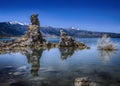 Beautiful rock formations in Mono Lake, California Royalty Free Stock Photo