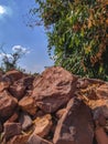 Beautiful rocks hiding