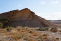 Rocks view in Arava desert Royalty Free Stock Photo