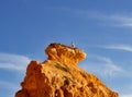 Beautiful rocky beach praia da marinha near Royalty Free Stock Photo