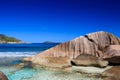 Beautiful rocky coast in Seychelles