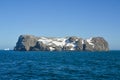 Snowy rocky island Royalty Free Stock Photo