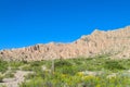 Beautiful rocky mountain in Tilcara, Argentina Royalty Free Stock Photo