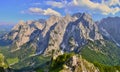 Beautiful rocky mountains, Kaisergebirge, Austria. Royalty Free Stock Photo