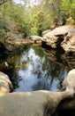 Beautiful rocky pool in Berowra National Park, Australia