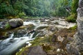 Beautiful rocky riverscene in forest