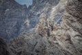 Beautiful rocky scenario in the Mount Duranno area, Dolomites Royalty Free Stock Photo