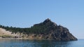 Beautiful rocky shores of Lake Baikal. Lake Baikal  is a rift lake located in southern Siberia, Russia. Royalty Free Stock Photo