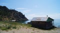 A look at Lake Baikal. Lake Baikal  is a rift lake located in southern Siberia, Russia. Royalty Free Stock Photo