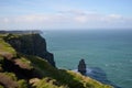 Beautiful Rocky Towering Sea Cliffs Along the Cliff`s of Moher