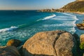 Beautiful Rolling Waves at Llandudno Beach, Cape Town. Royalty Free Stock Photo