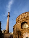 Beautiful Roman Rotunda temple in Thessaloniki from 306. AD now an Orthodox Christian church