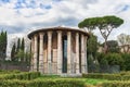 Beautiful Roman Temple of Hercules Victor ( Hercules the Winner or Hercules Olivarius ) Royalty Free Stock Photo