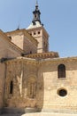 Segovia, Spain. Old church against the blue sky.