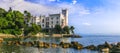 Beautiful castles of Italy - Miramare in Trieste Royalty Free Stock Photo