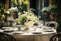 Beautiful romantic elegant wedding decor for a luxurious dinner