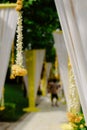 Beautiful romantic elegant wedding decor for a luxury dinner in Italy,