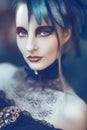 Beautiful, romantic gothic styled woman Royalty Free Stock Photo