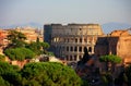 Beautiful Rome with coloseum in the centre Royalty Free Stock Photo