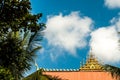 Beautiful roof next to the Great Stupa in Vientiane, Laos