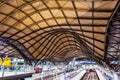 Beautiful Roof with Rock and Metal structure of Train Station Royalty Free Stock Photo