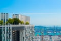 Beautiful rooftop view from Sky Bridge of Singapore