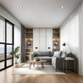 Beautiful room interior - ai generated image