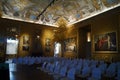 Italy Turin royal palace Palazzo Madama golden room Royalty Free Stock Photo