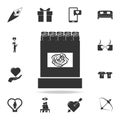 Beautiful rose box icon. Love or couple element icon. Detailed set of signs and elements of love icons. Premium quality graphic de Royalty Free Stock Photo