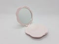 Beautiful Rose Flower Shape Mirror for Woman Cosmetics in White Background07