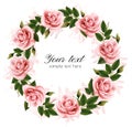 Beautiful rose wreath.