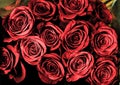 Beautiful roses flowers at a parisian flower store Royalty Free Stock Photo