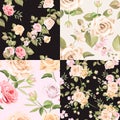 Beautiful roses seamless pattern