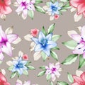 Beautiful roses seamless pattern