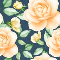 Beautiful roses seamless pattern