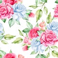 Beautiful roses seamless pattern