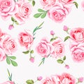 Beautiful roses seamless pattern