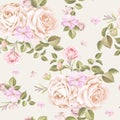 Beautiful roses seamless pattern