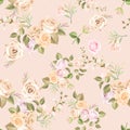 Beautiful roses seamless pattern