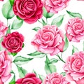 Beautiful roses seamless pattern