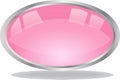 Beautiful Aqua Round Pink Web Button