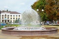 Beautiful round fountain