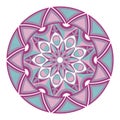 Beautiful round geometric ornament. Royalty Free Stock Photo