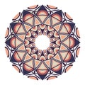 Beautiful round geometric ornament Royalty Free Stock Photo