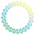 Beautiful round gradient frame. Raster clip art. Royalty Free Stock Photo