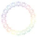 Beautiful round gradient frame. Raster clip art.