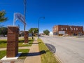 Beautiful Route 66 street view at a small town in Oklahoma - STROUD - OKLAHOMA - OCTOBER 16, 2017